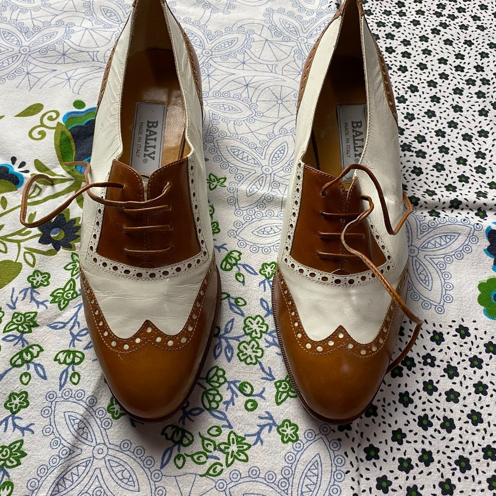 Bally of Switzerland Women's Leather Brogue Shoes